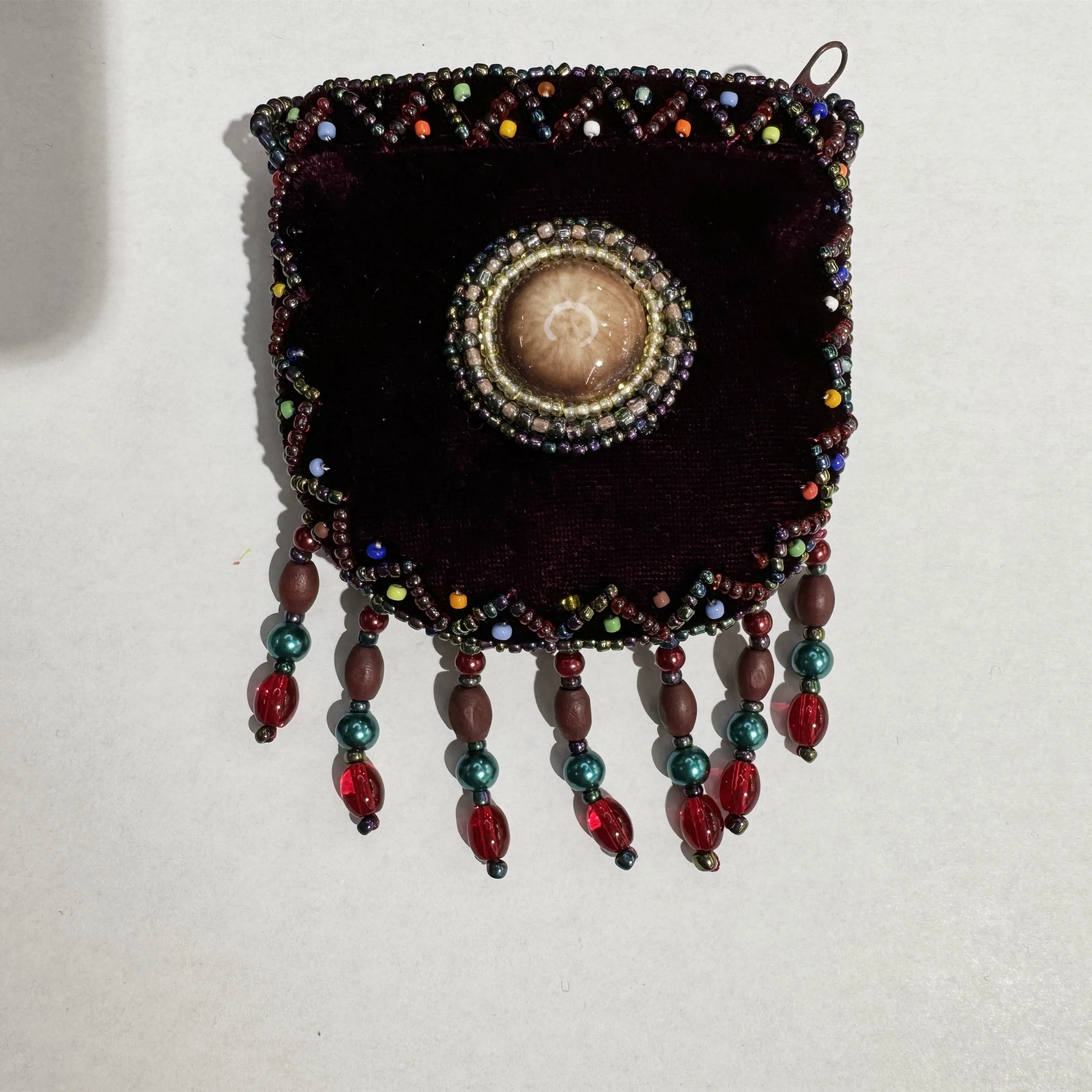 Stone Velvet Small Amulet Bag/Necklaces V0716