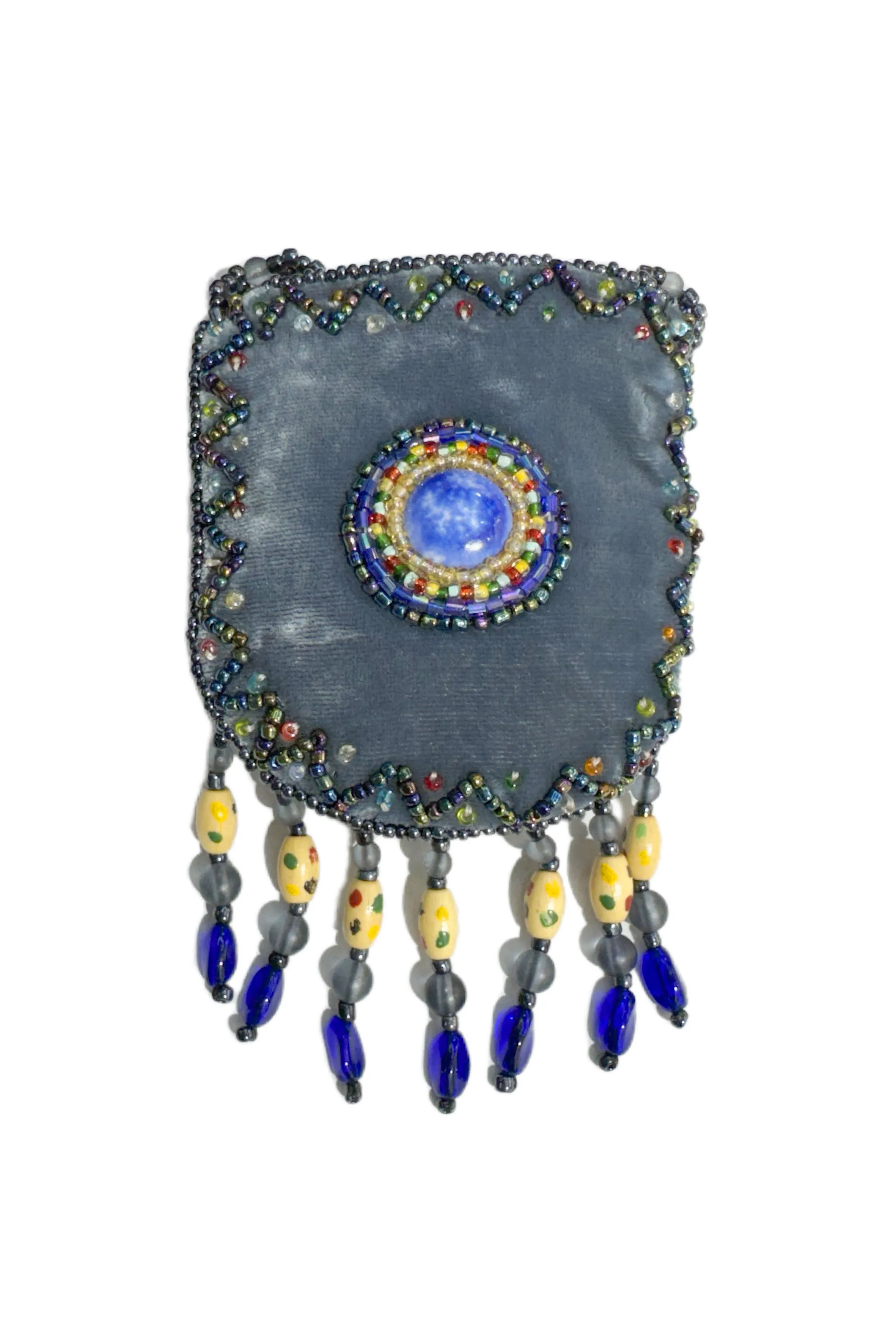 Stone Velvet Small Amulet Bag/Necklaces V0716