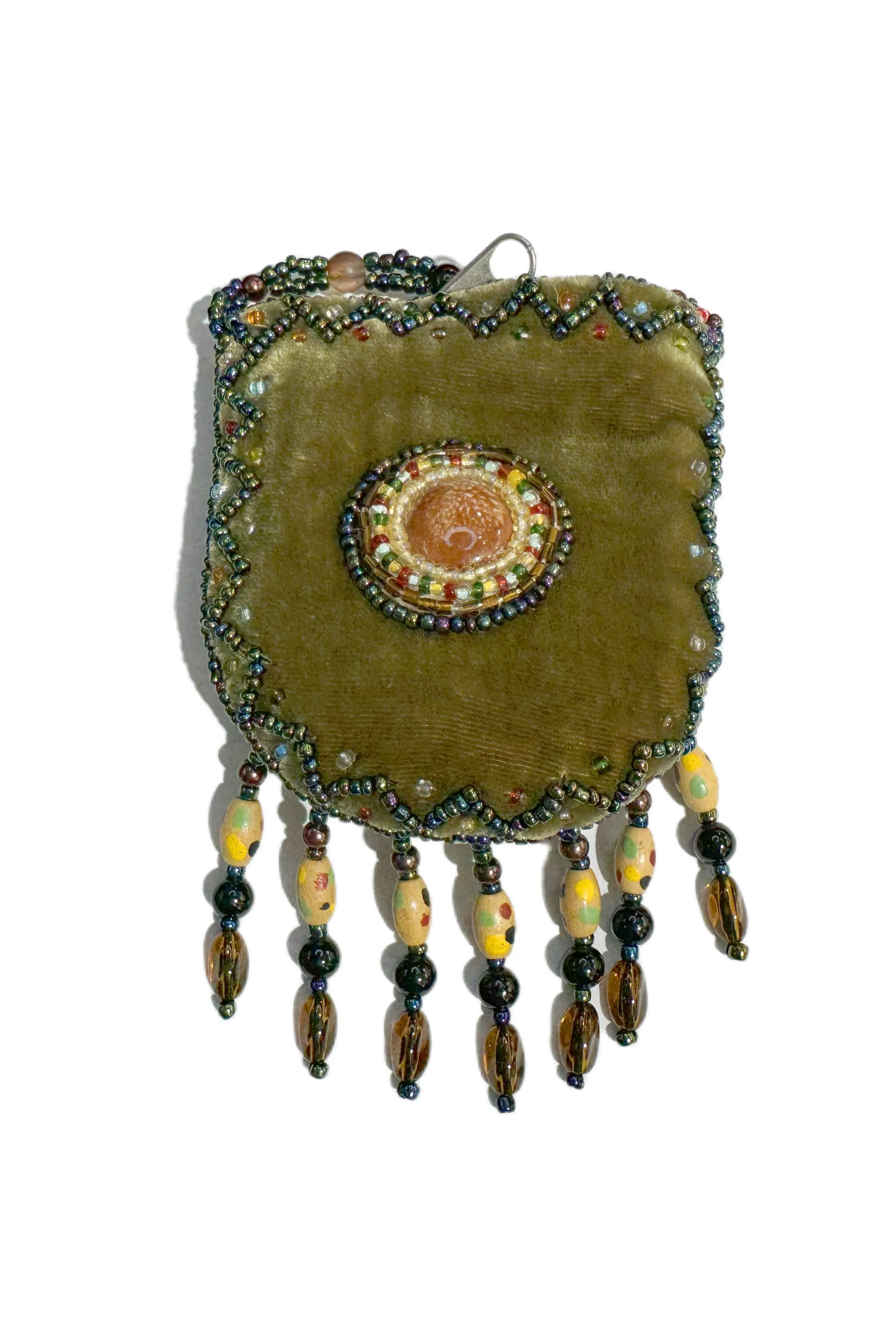 Stone Velvet Small Amulet Bag/Necklaces V0716
