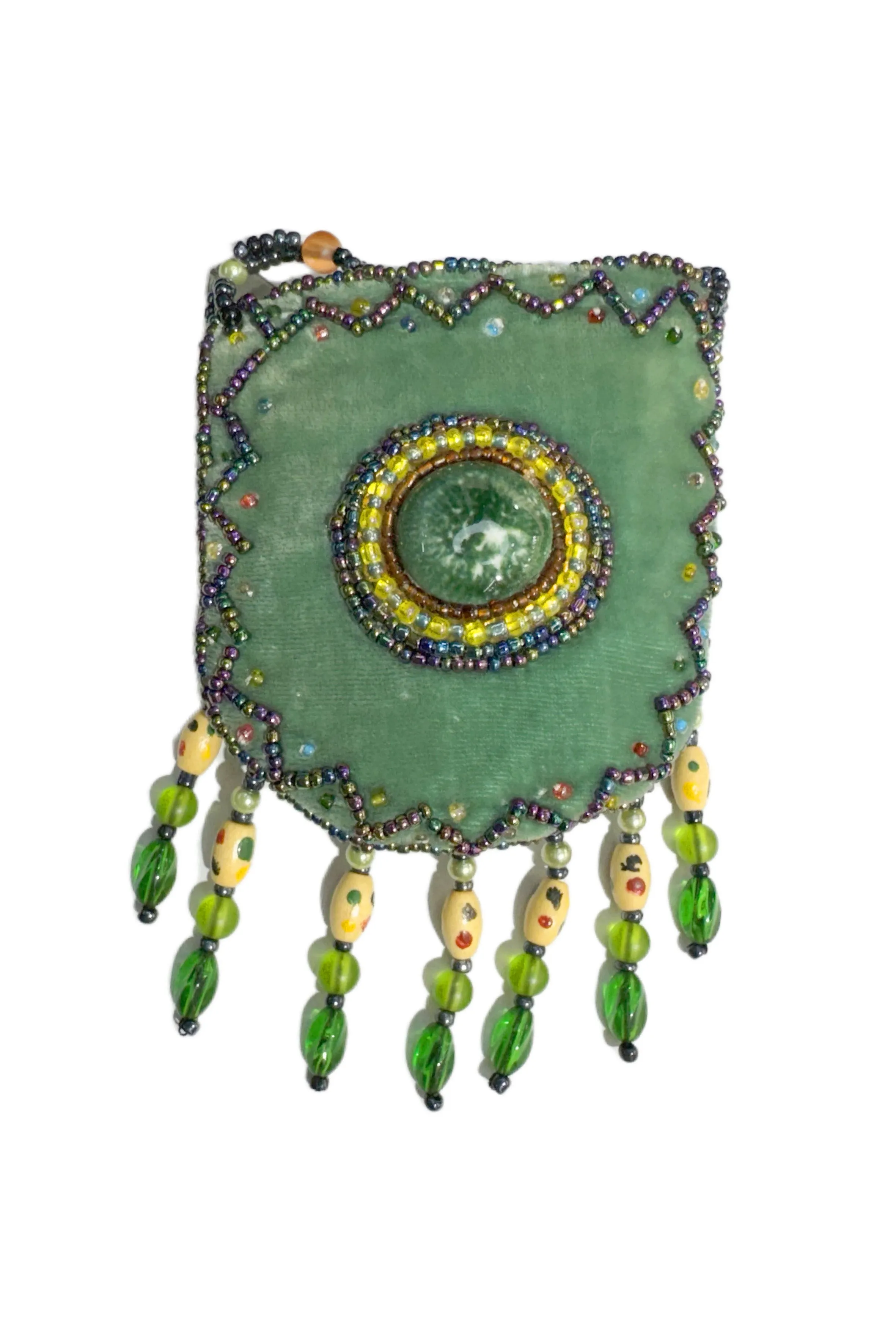 Stone Velvet Small Amulet Bag/Necklaces V0716