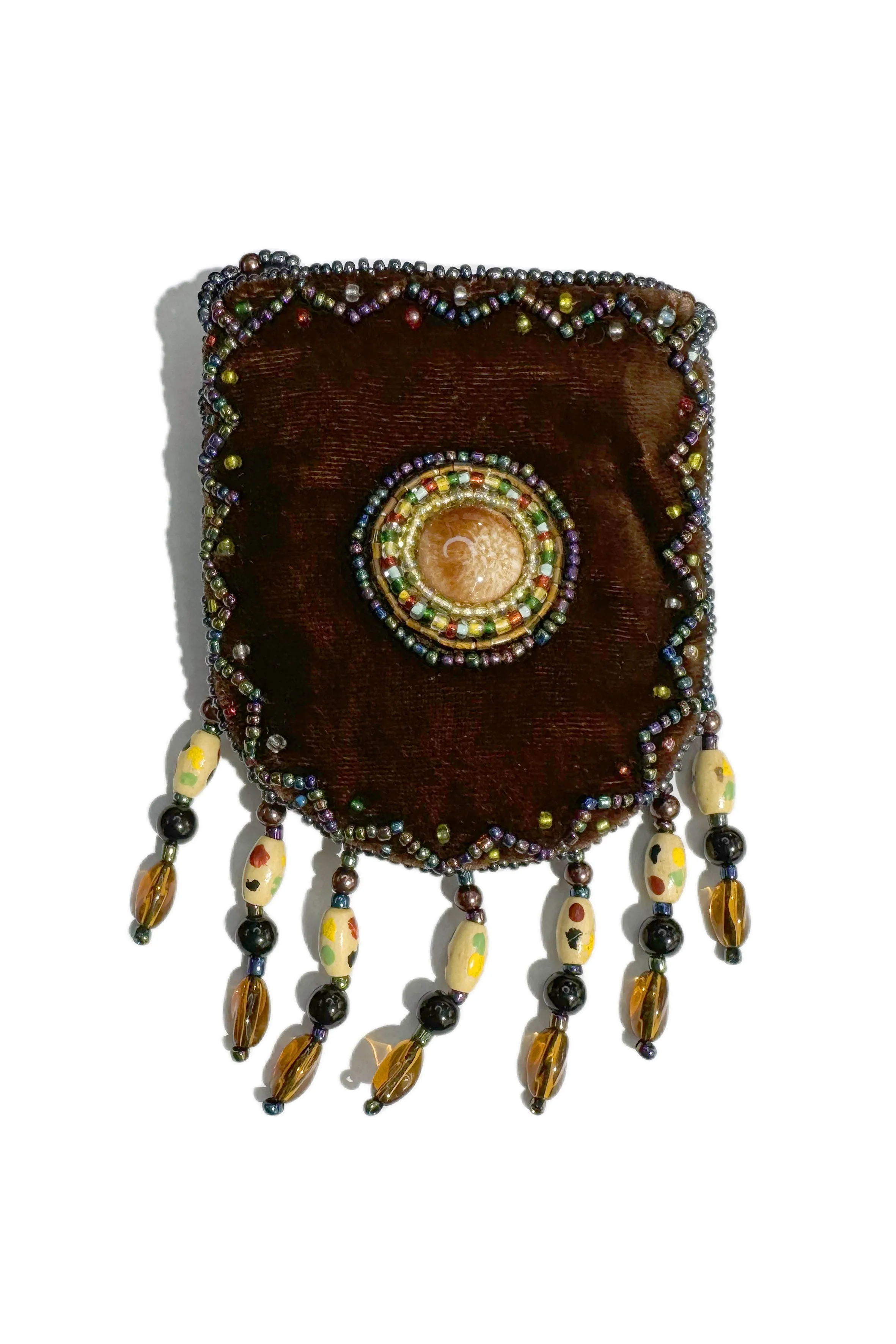 Stone Velvet Small Amulet Bag/Necklaces V0716