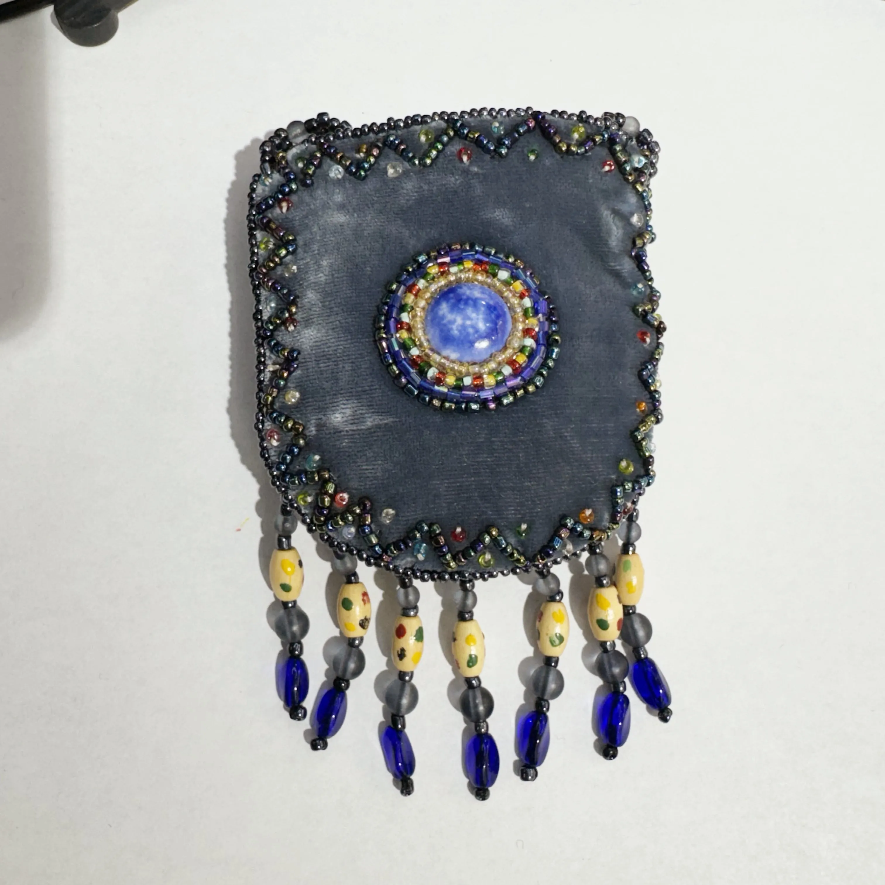 Stone Velvet Small Amulet Bag/Necklaces V0716