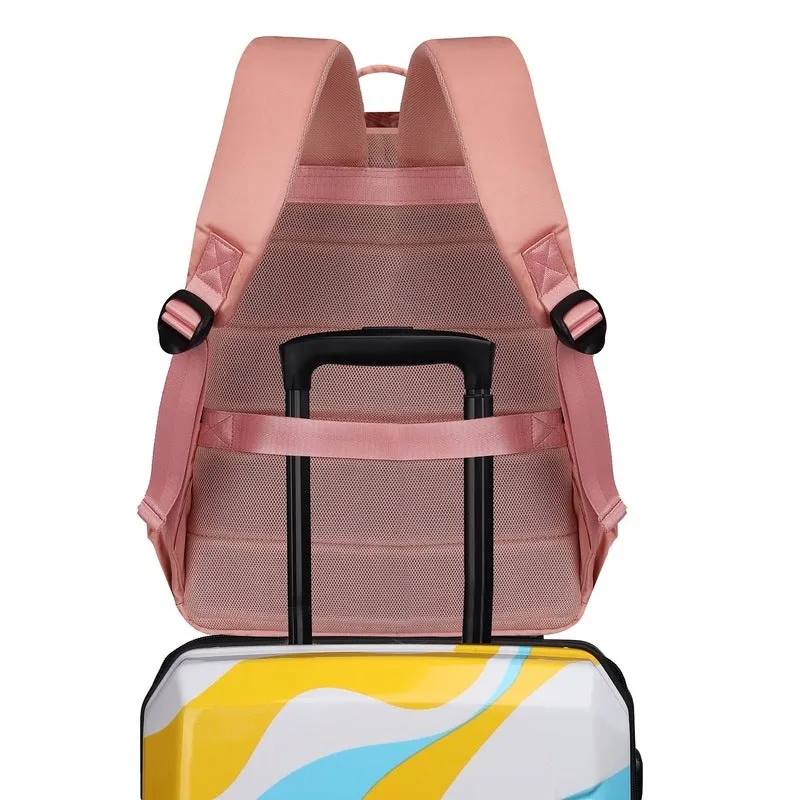 Stylish Laptop Backpack - Modern, Water Resistant | Fits 15.6 Inch Laptop | 19L | Peach