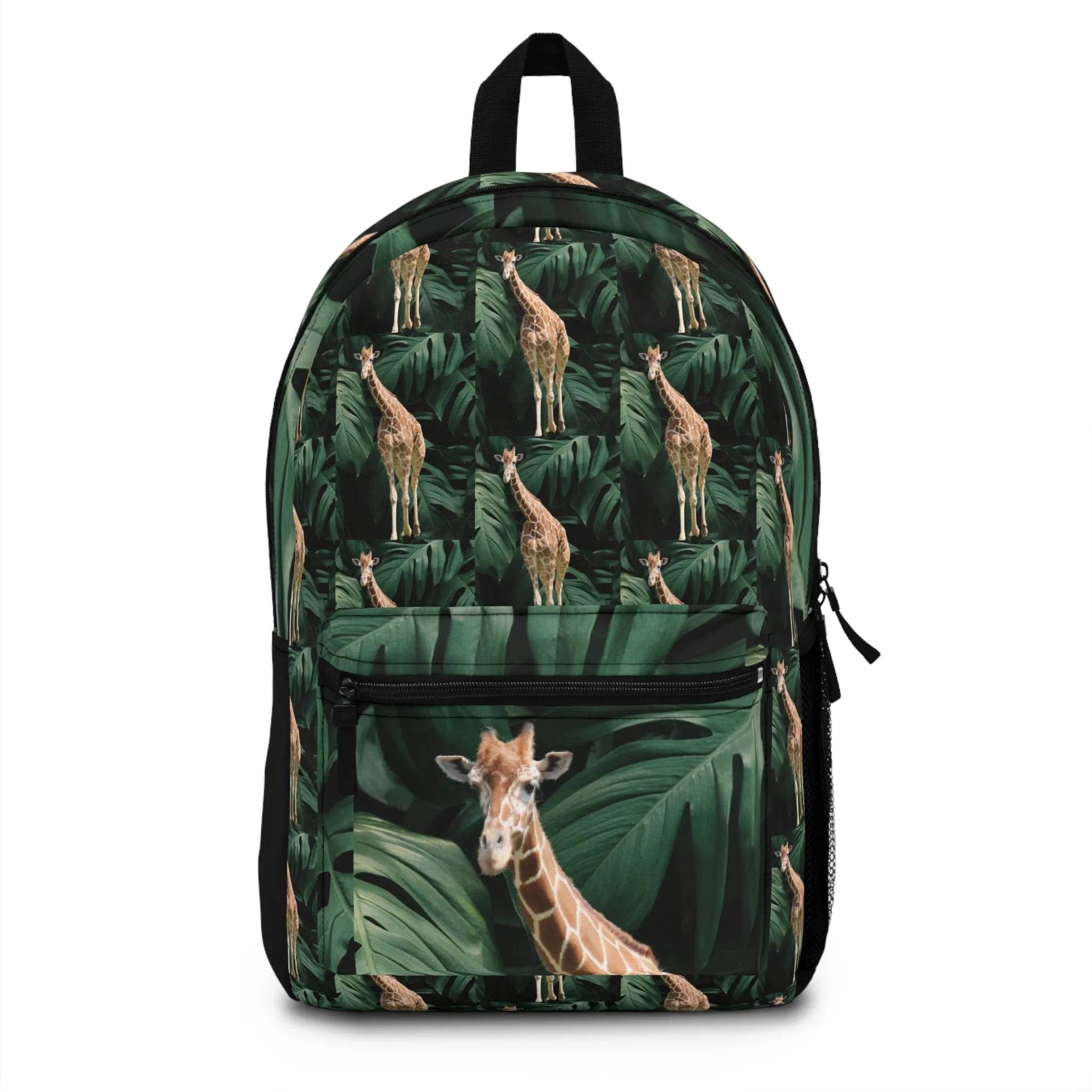 Tall Giraffe with Greenery Backpack