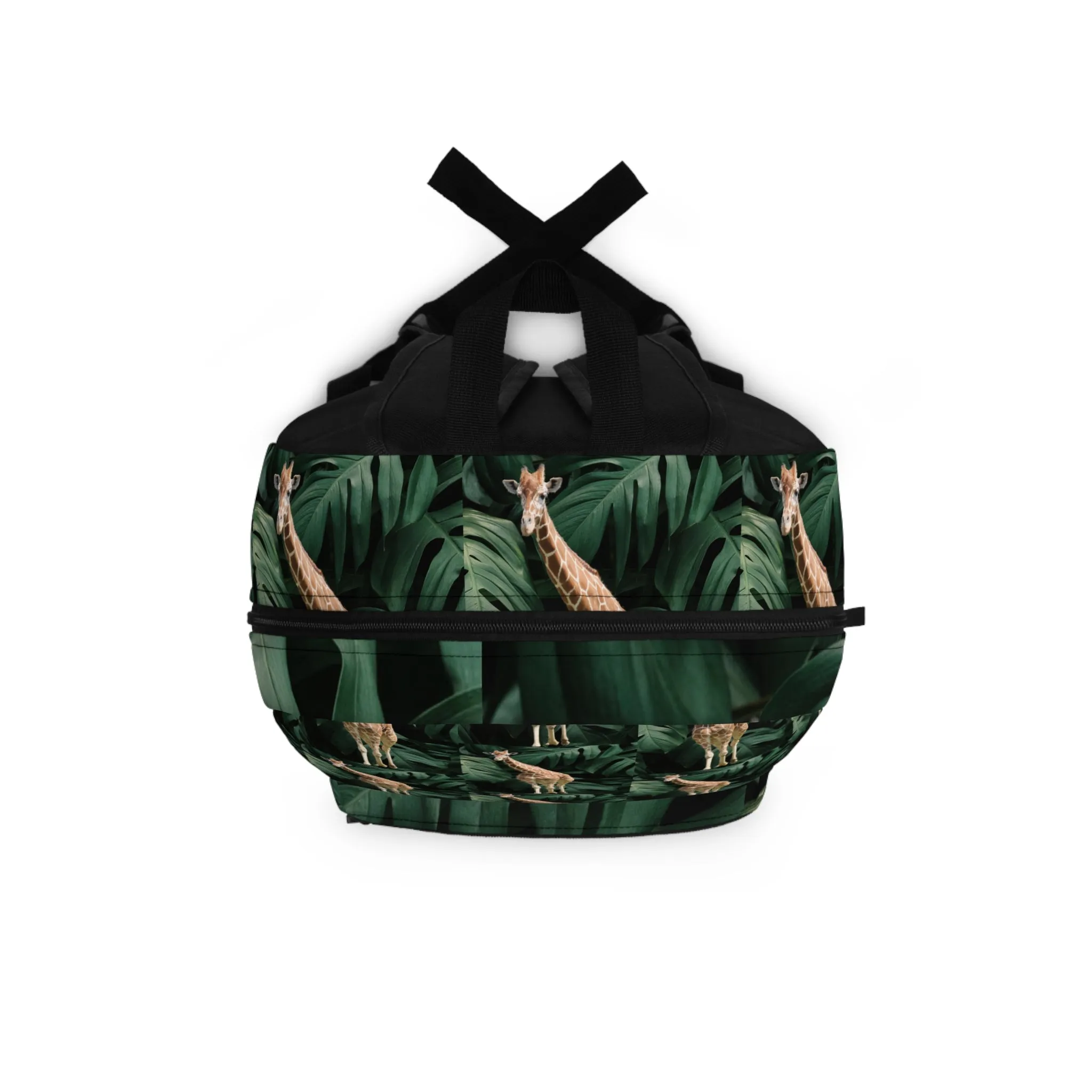 Tall Giraffe with Greenery Backpack