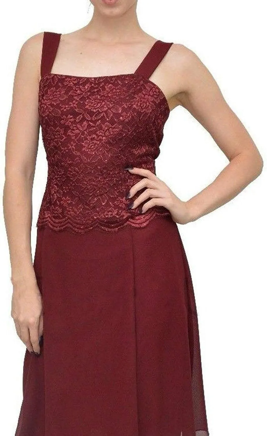 Tea Length Mother of The Bride Dresses Lace Evening Formal Dress Chiffon Wedding Guest Groom Dress Floral Lace Jacket