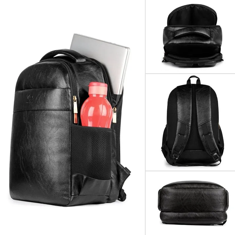 THE CLOWNFISH 15.6 inch Laptop Backpack - Water Resistant, Adjustable Straps | School & Travel Use | Black