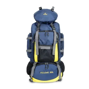 THE CLOWNFISH Summit Seeker Backpack - Water Resistant | Large Capacity 90L | Dark Blue
