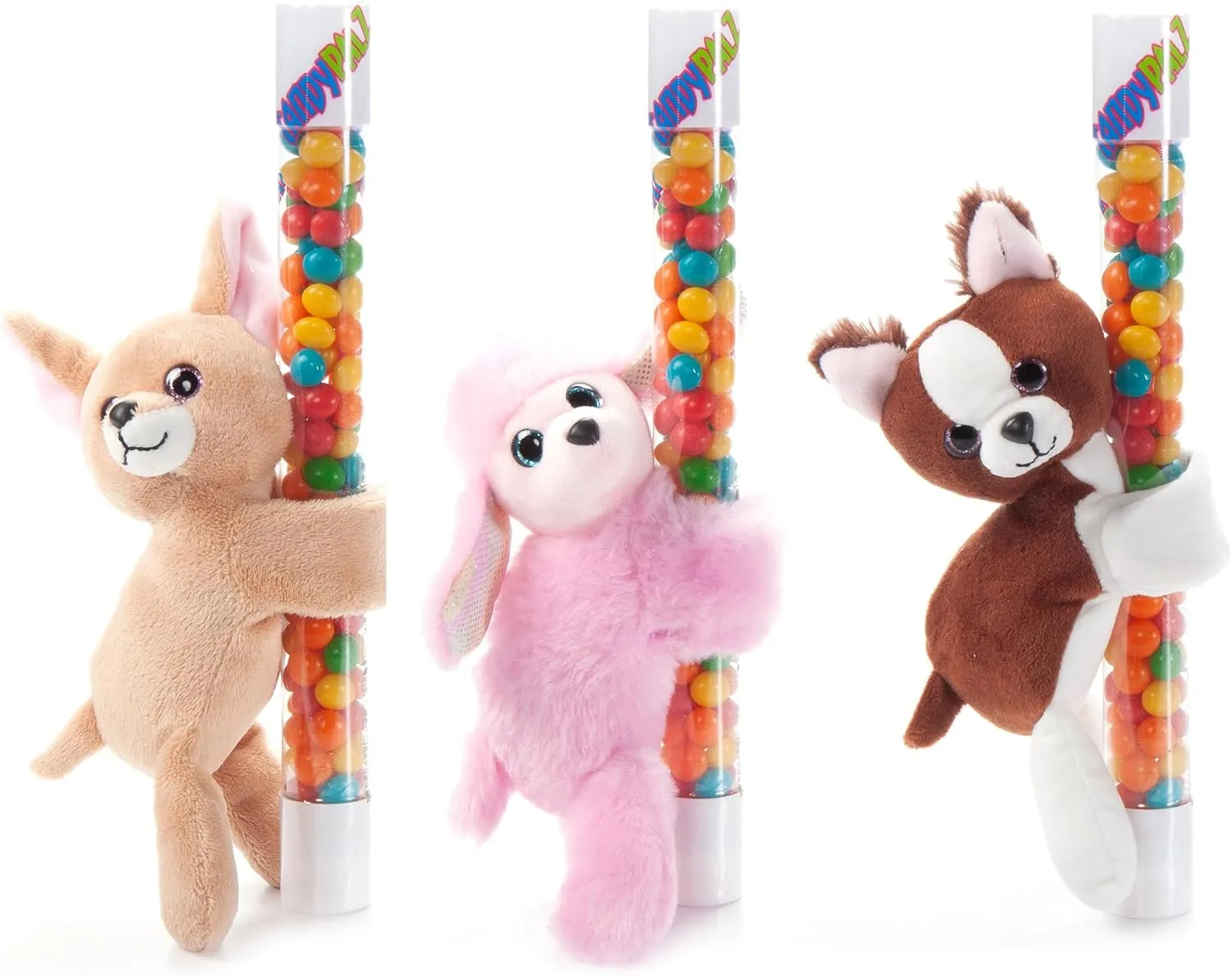 The Petting Zoo Dog Stuffed Animal Plushie Slap Bracelet, Gifts for Kids, CandyPalz Puppy Dog Plush Toy Snap Bracelet