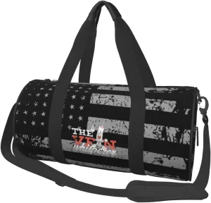 The Vein Whisperer Phlebotomy Phlebotomist Blood Travel Luggage Duffel Bag Sports Rolling Foldable Duffel Bag, Black
