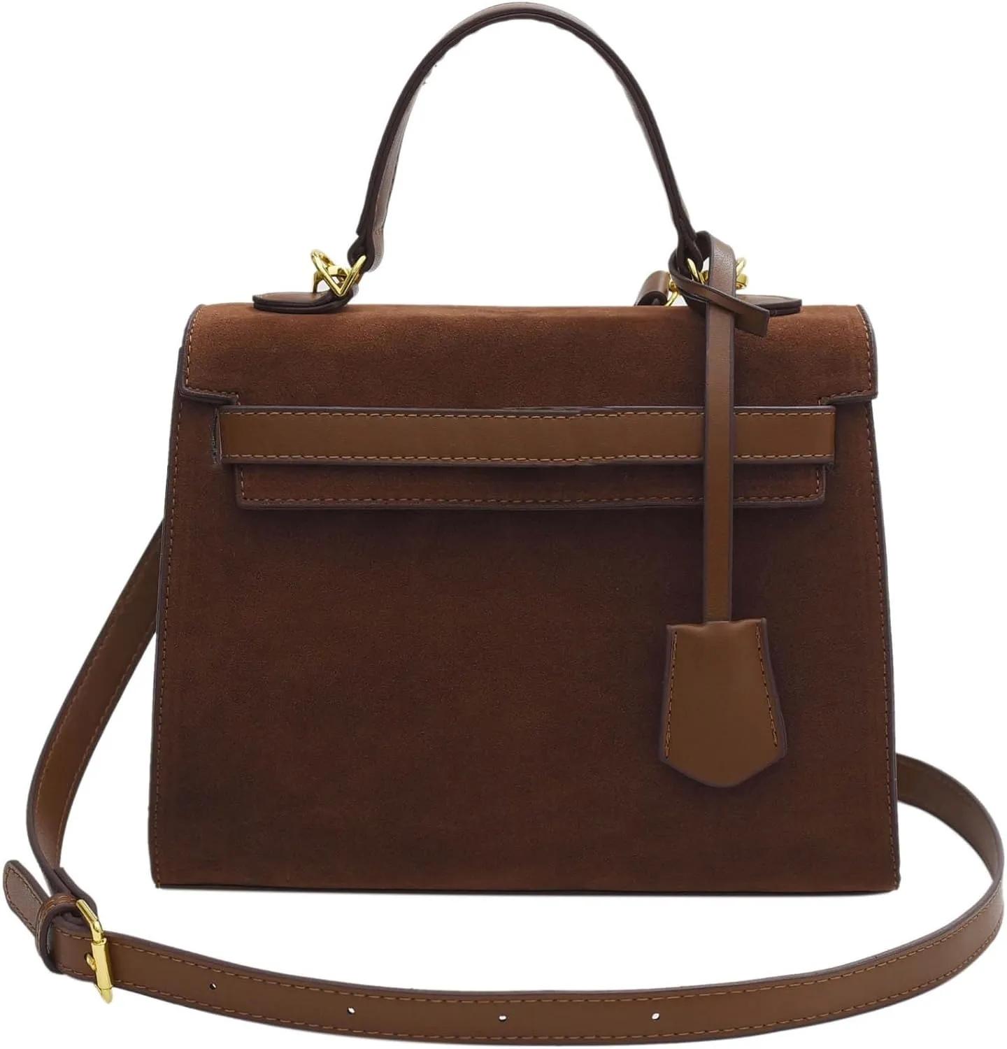 Top Handle Satchel Vintage Top Handle Bag Suede Leather Women Handbags Purse Mini Satchel Bags Shoulder Bag for Women