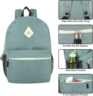 Trail maker 24 Pack Wholesale 19 Inch Backpacks in Bulk for Kids, School, for Adults for Nonprofit