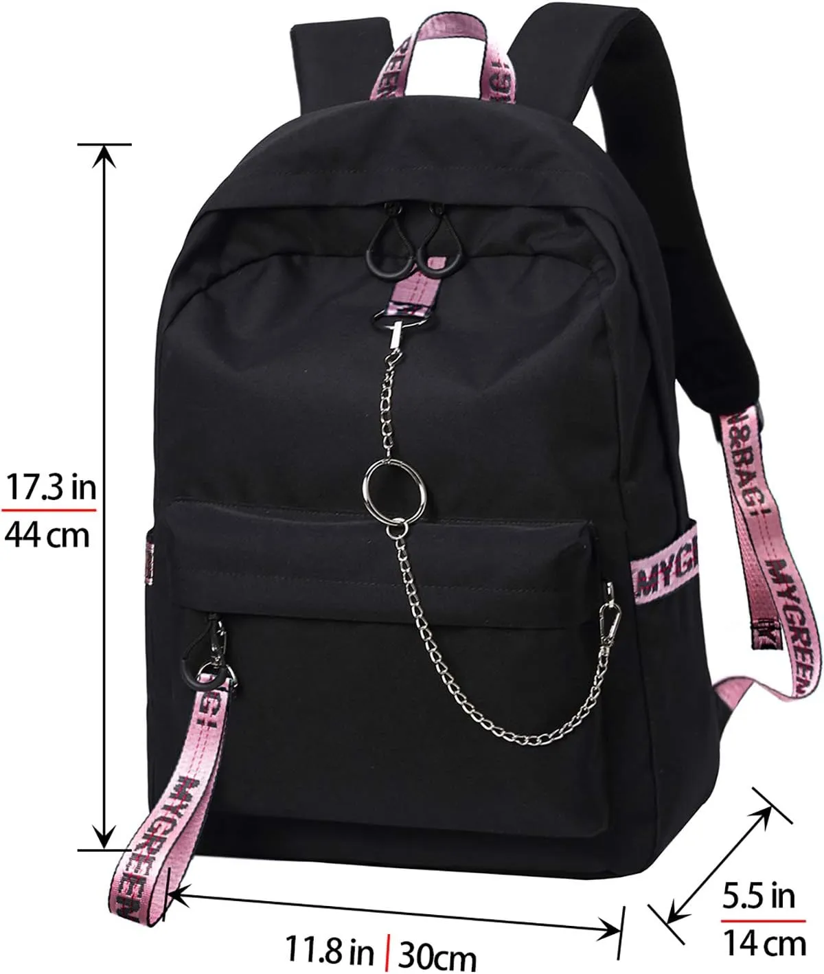 Travel Backpack for Teens, Water-Resistant School Bookbag Laptop Daypack for Girls & Boys