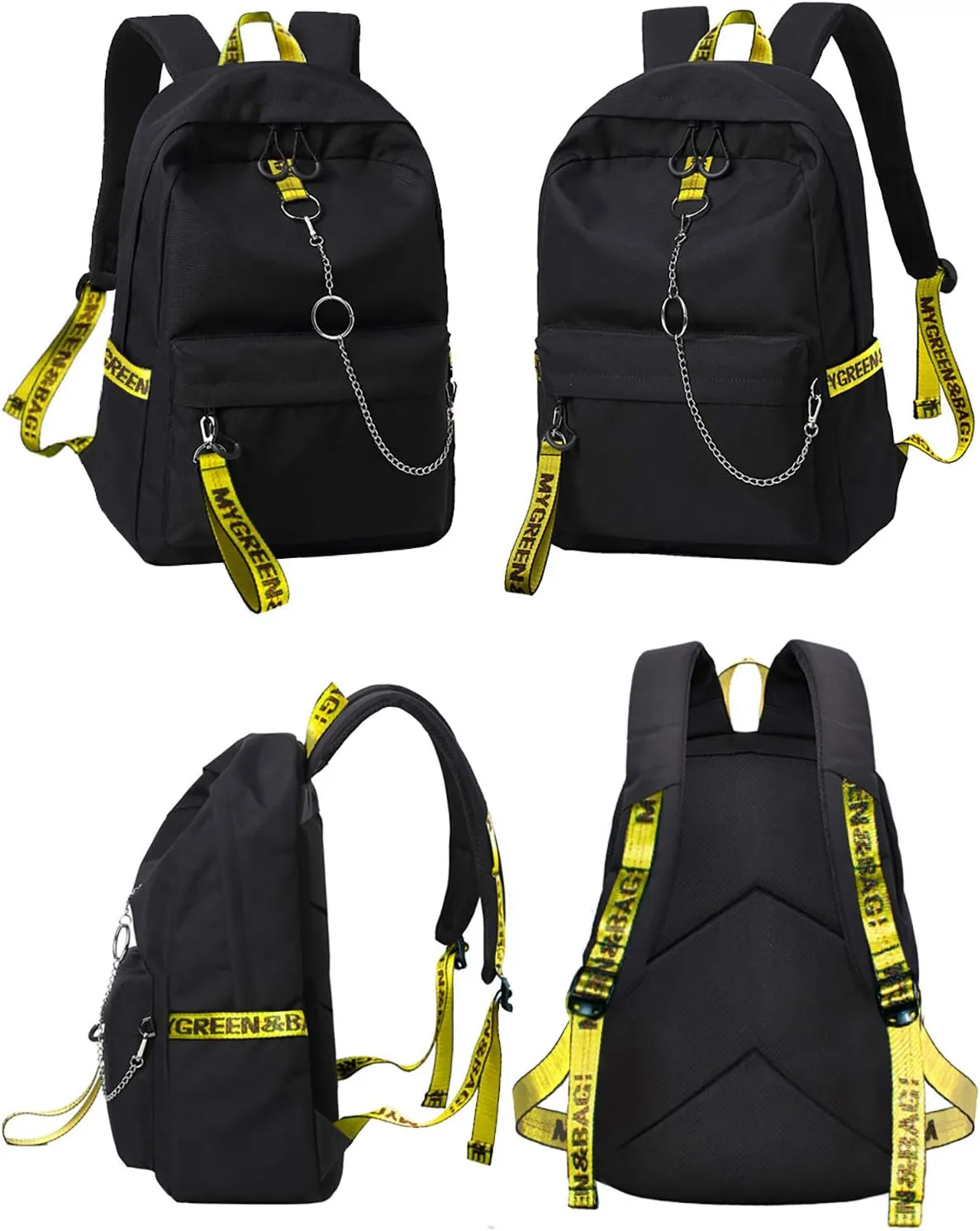 Travel Backpack for Teens, Water-Resistant School Bookbag Laptop Daypack for Girls & Boys