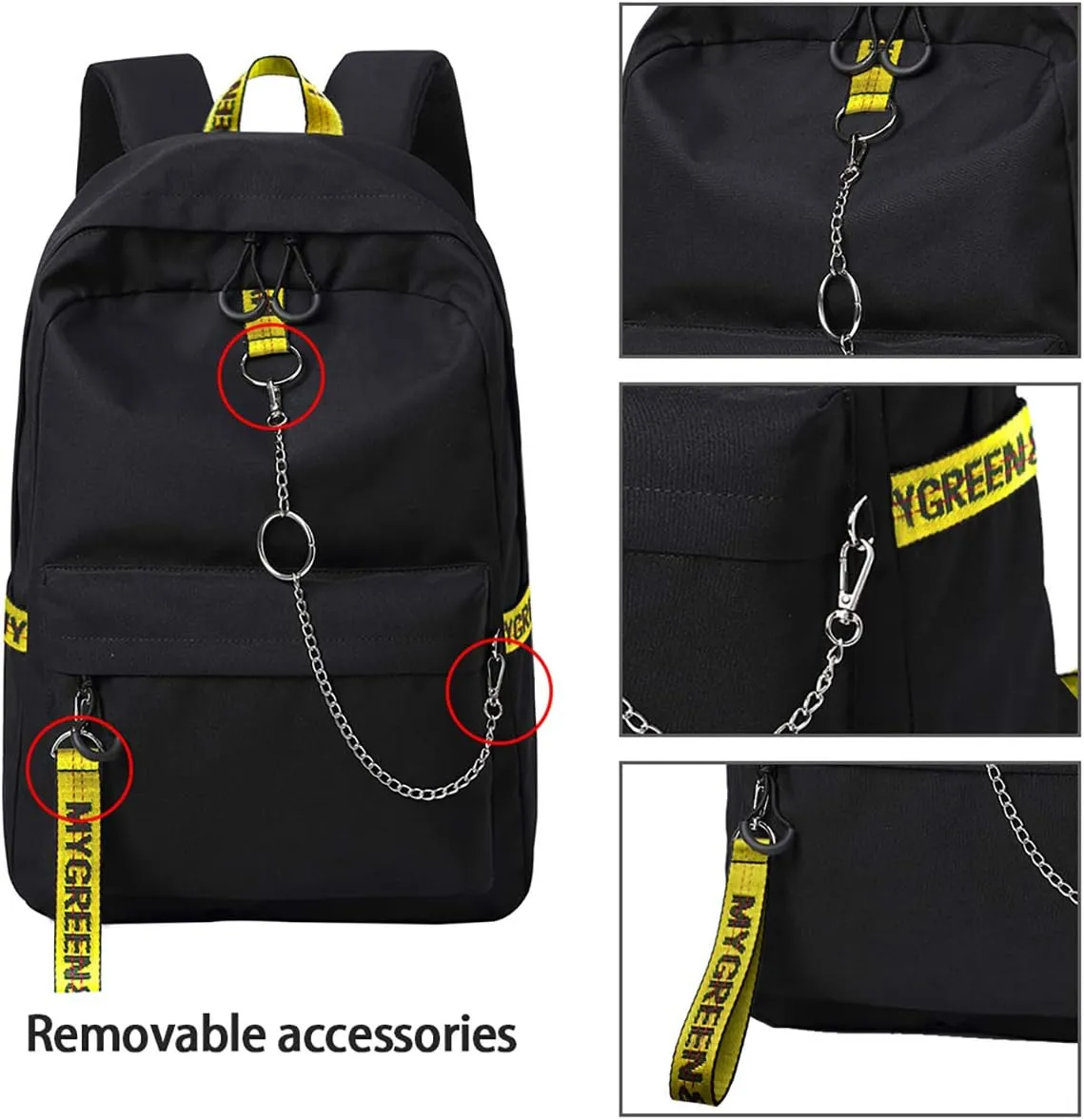 Travel Backpack for Teens, Water-Resistant School Bookbag Laptop Daypack for Girls & Boys