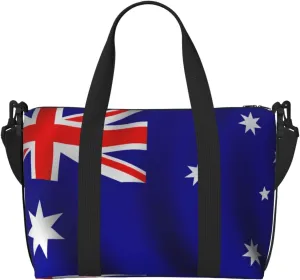 Travel Duffle Bag Weekender Bag Carry On Tote Bag Sport Gym Bag for Women Men Australian flag Print