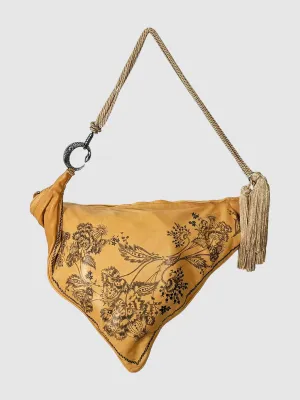 Triangular Leather Shoulder Bag