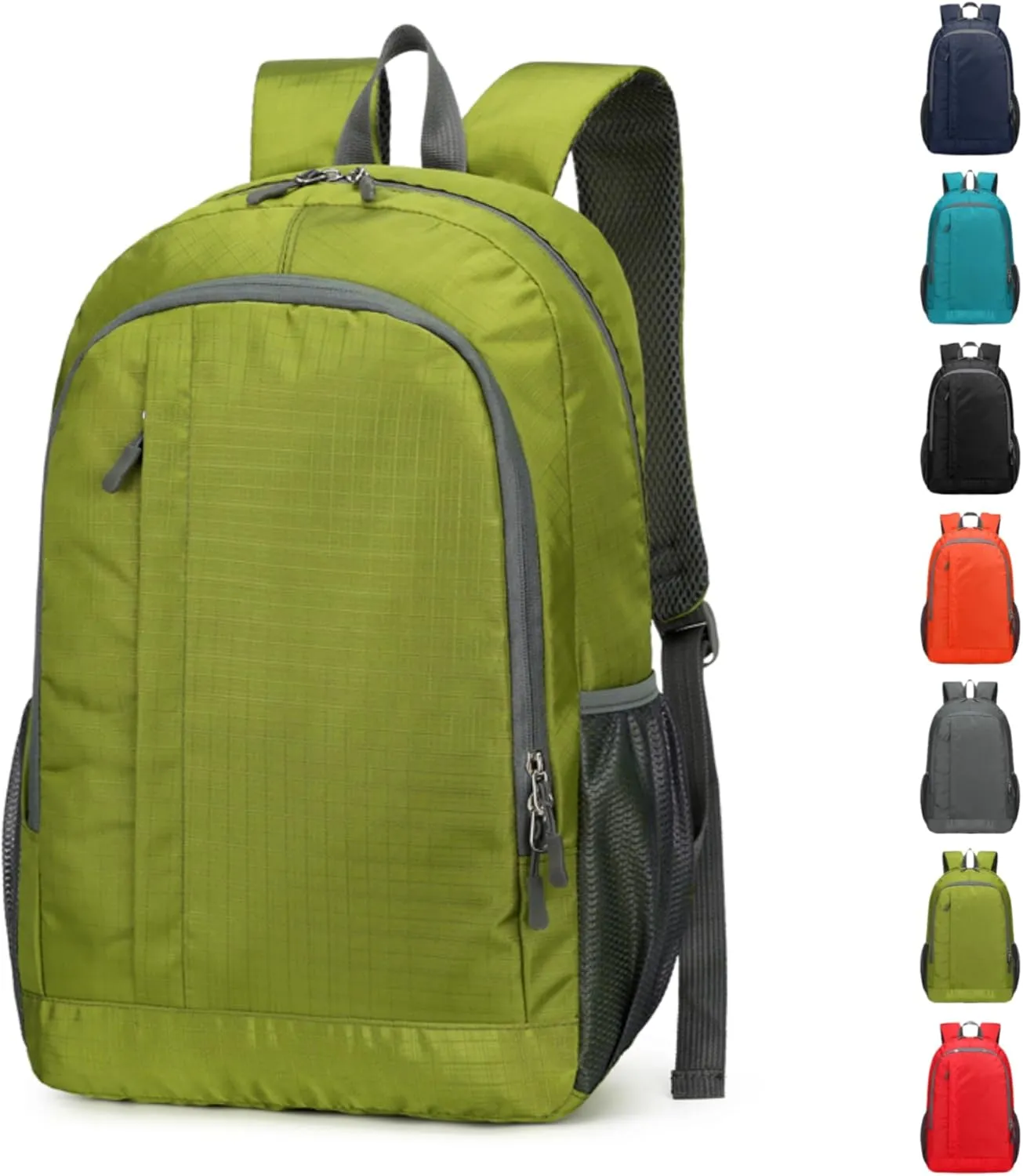 Ultra Lightweight-Packable-Hiking-Backpack Foldable Travel Camping Daypack Casual Outdoor Water-resistant 25L Bags (Green)
