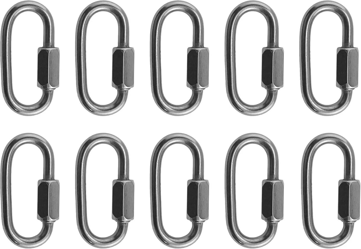 US Stainless 10 Pieces Stainless Steel 316 Quick Link 4mm (5/32") Marine Grade