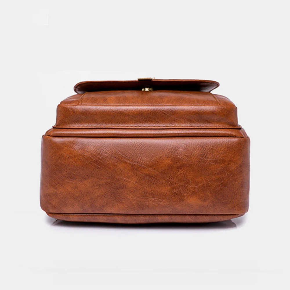 Versa-Style Faux Leather Backpack