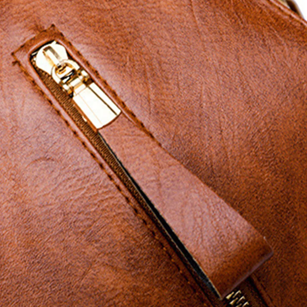 Versa-Style Faux Leather Backpack
