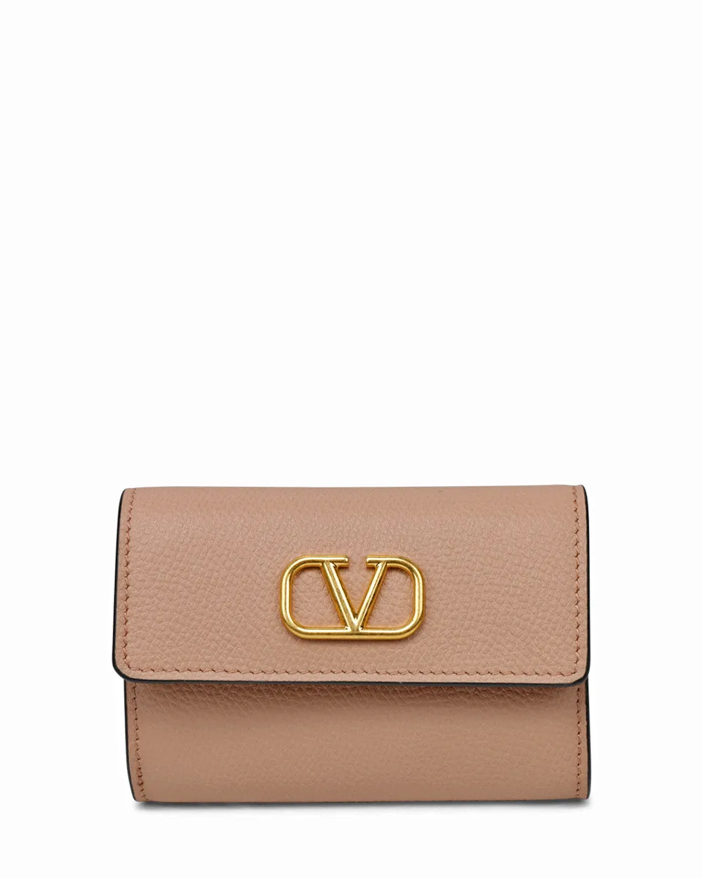 VLogo Business Flap Card Case in Rose Cannelle