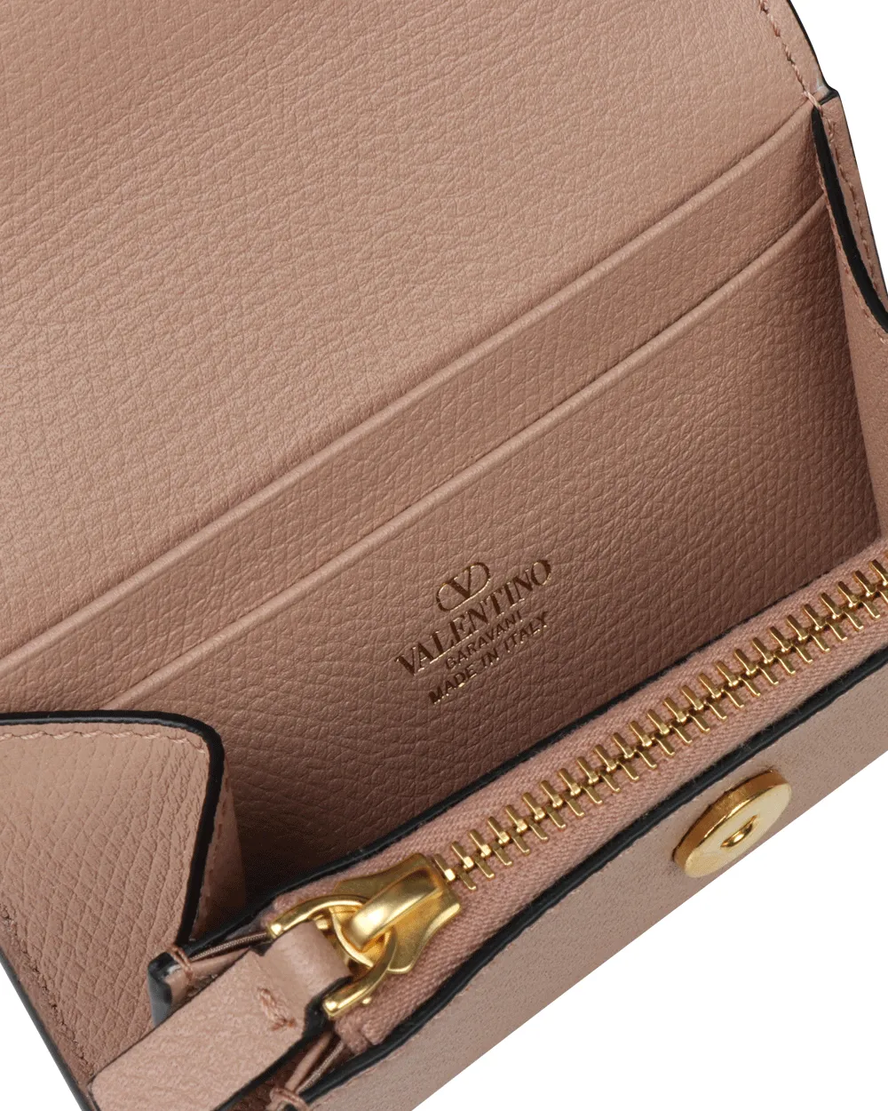 VLogo Business Flap Card Case in Rose Cannelle