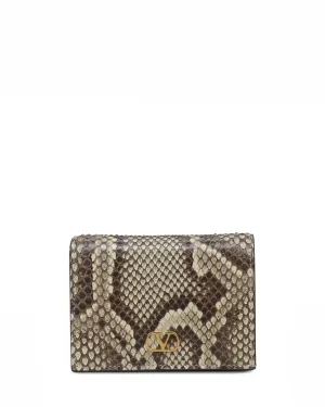 VLogo Signature Python Wallet in Cream
