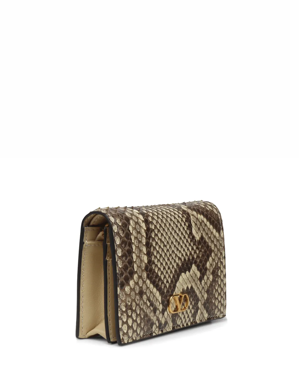 VLogo Signature Python Wallet in Cream