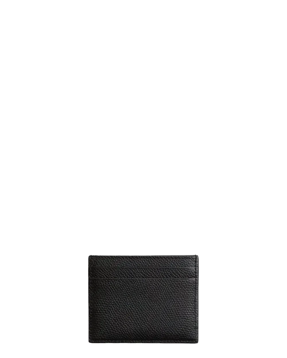 VLogo Signature Soft Grain Card Case in Nero