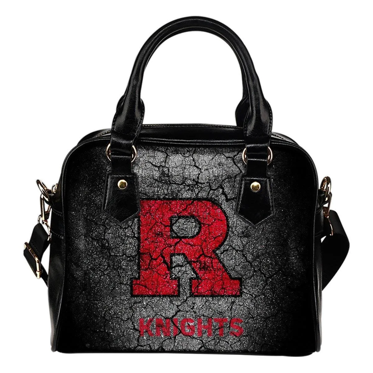 Wall Break Rutgers Scarlet Knights Shoulder Handbags Women Purse