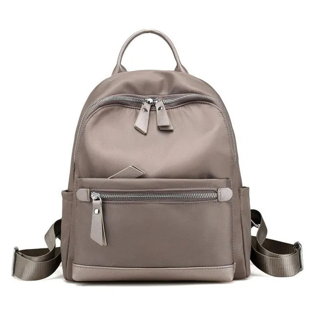Water-Resistant Small Nylon Backpack Purse Travel School Bag for Women Girls