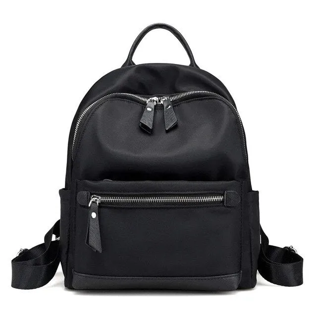 Water-Resistant Small Nylon Backpack Purse Travel School Bag for Women Girls