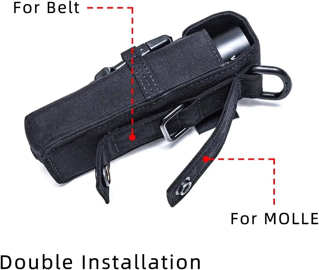 Weltool FH5 Flashlight Holster, Cordura Fabric with UTX-DURAFLEX Buckle, Molle System