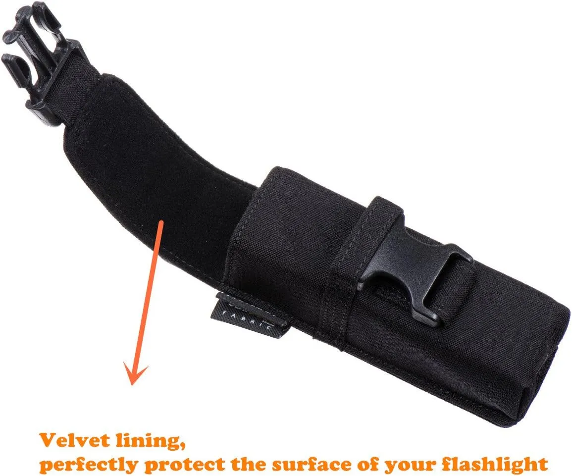 Weltool FH5 Flashlight Holster, Cordura Fabric with UTX-DURAFLEX Buckle, Molle System