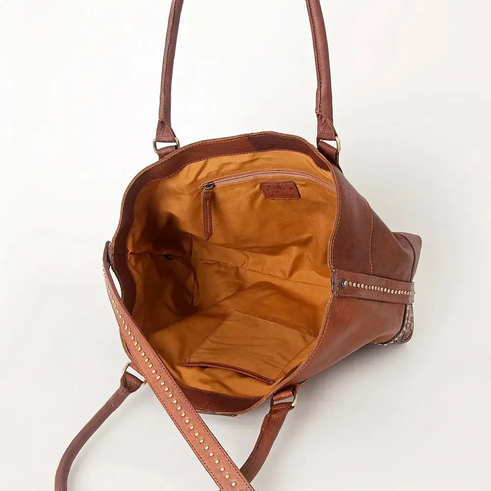 Western Lore Leather Tote