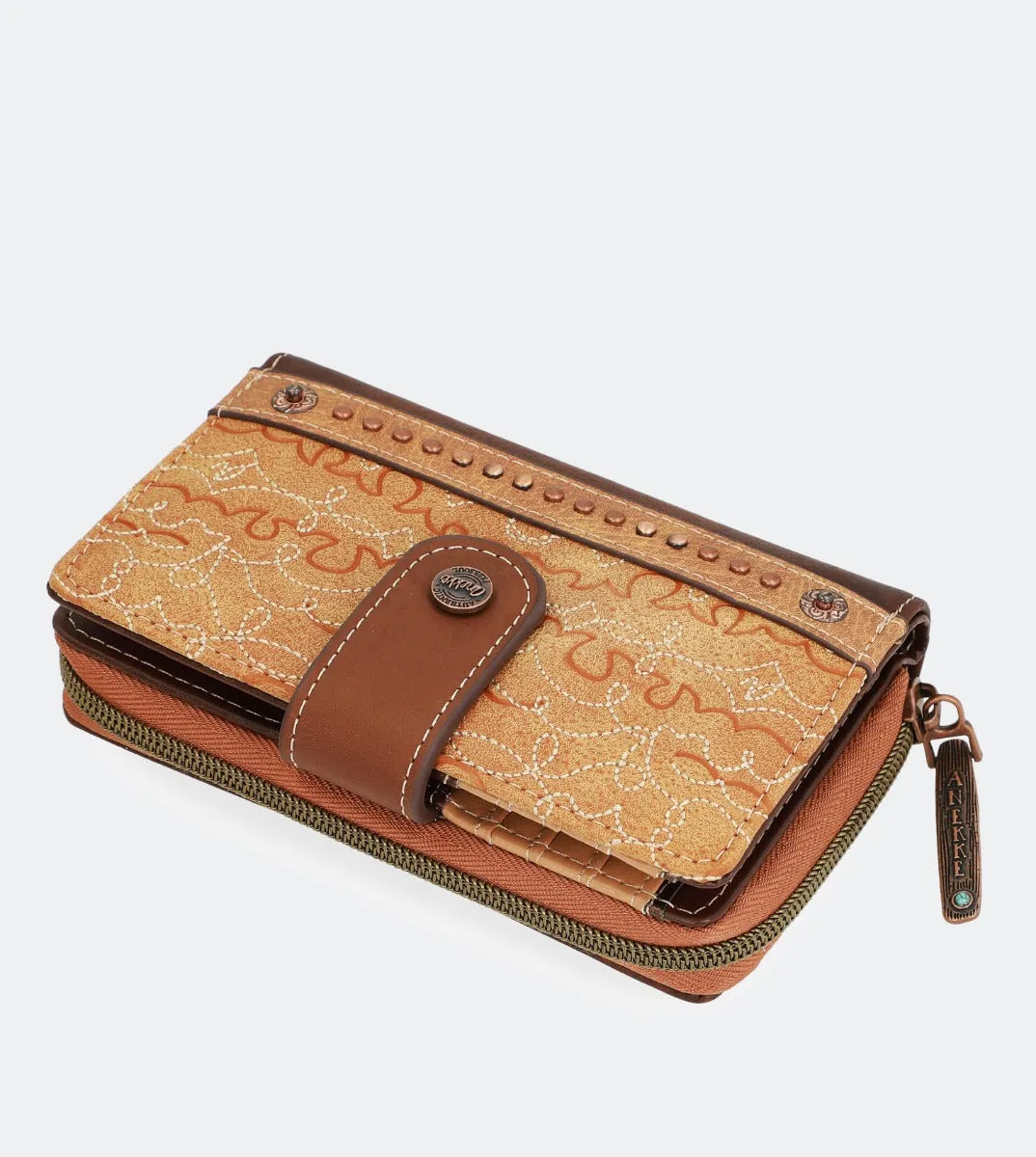 Western medium-size hard case wallet