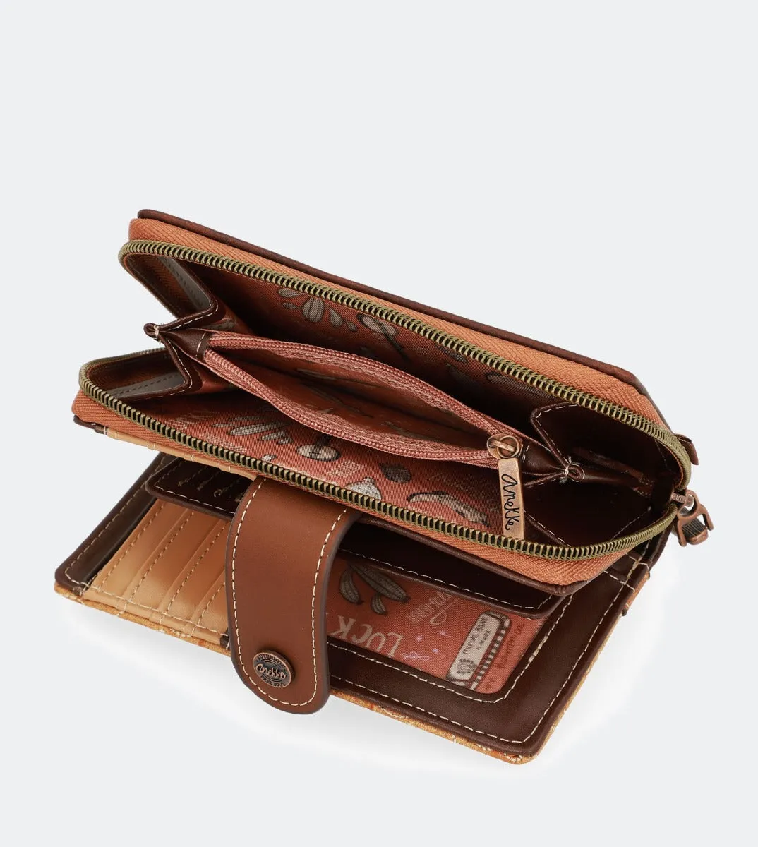 Western medium-size hard case wallet
