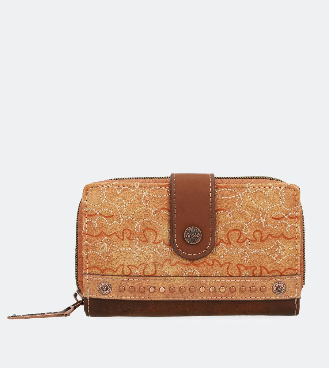 Western medium-size hard case wallet
