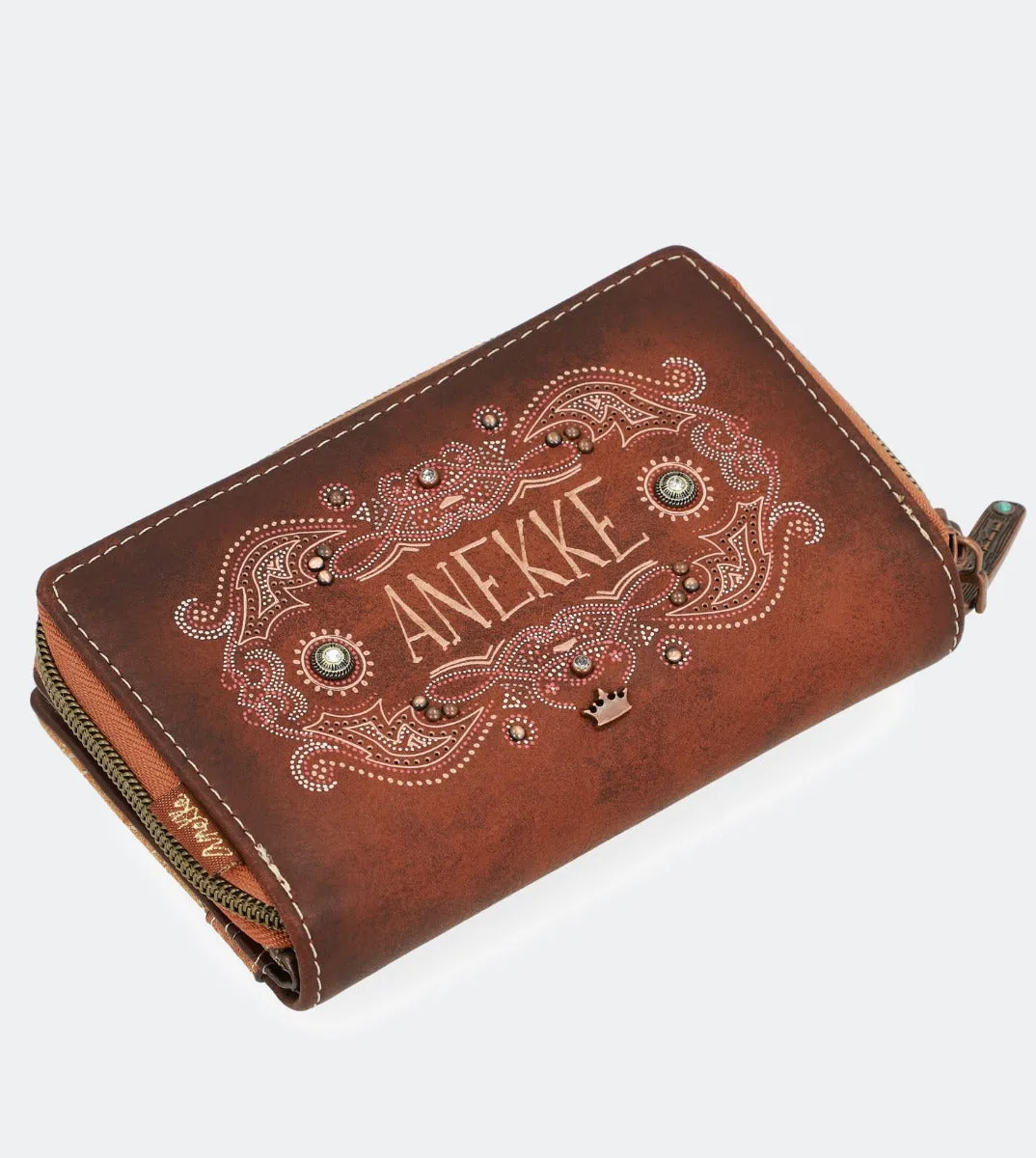 Western medium-size hard case wallet