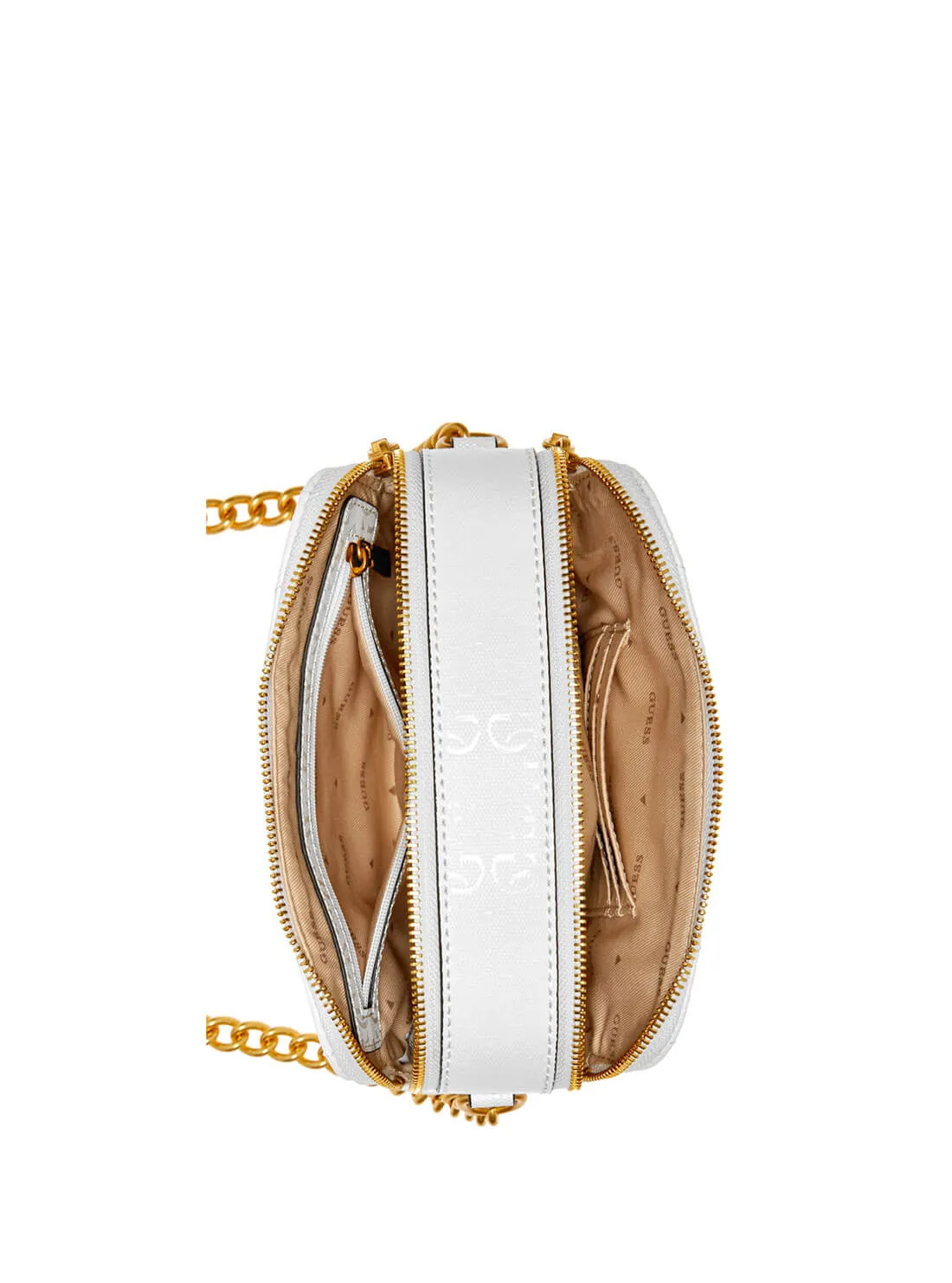 White Jania Logo Crossbody Bag