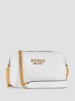 White Jania Logo Crossbody Bag