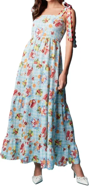 Women Floral Maxi Dress Boho Tie Shoulder Flowy Sundress Sleeveless Backless Long Dress Summer Holiday Beachwear