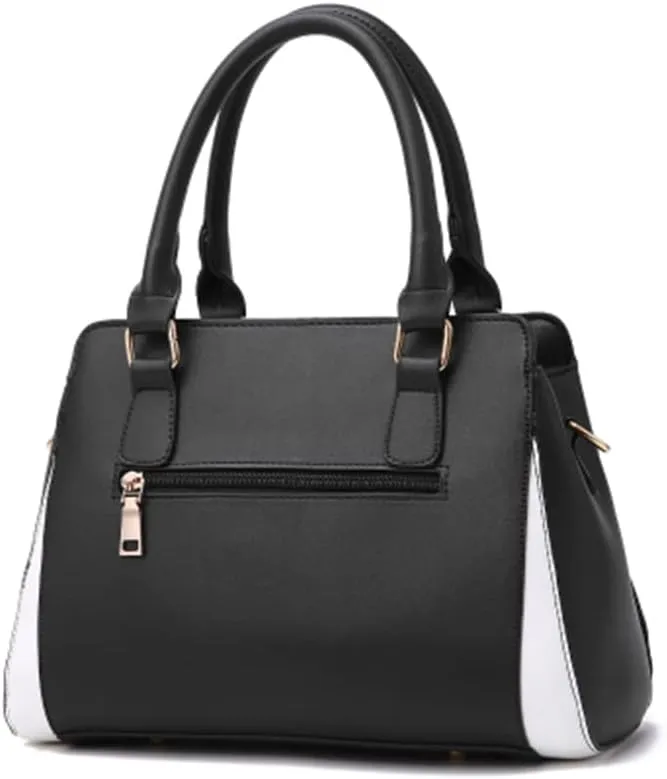 Women Top Handle Shoulder Handbag Color-blocking print Crossbody Bags