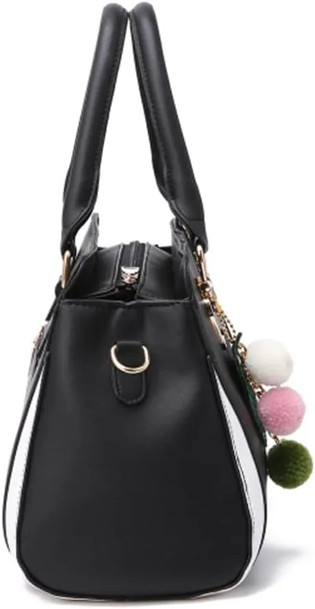 Women Top Handle Shoulder Handbag Color-blocking print Crossbody Bags