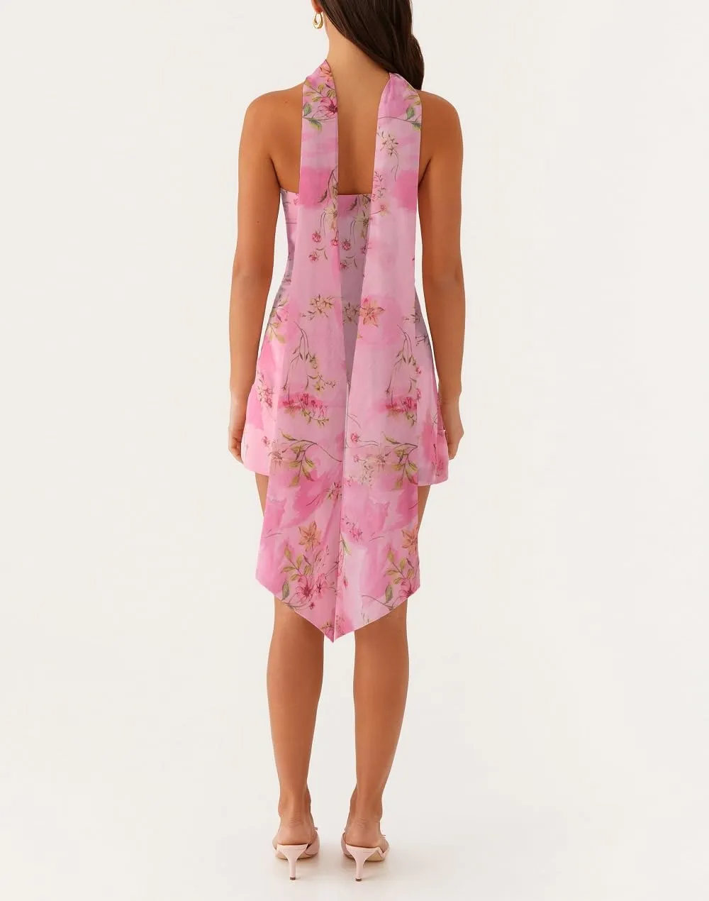 Women Y2k Floral Mini Tube Dress Strapless Flower Print Bandeau Dress Off Shoulder Bodycon Summer Beach Dresses