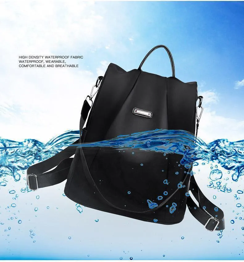 Women's Anti-theft Oxford Backpack - Water Resistant
