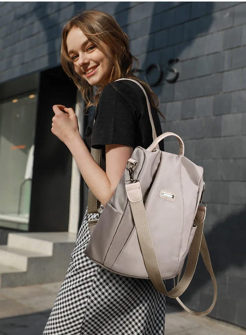 Women's Anti-theft Oxford Backpack - Water Resistant
