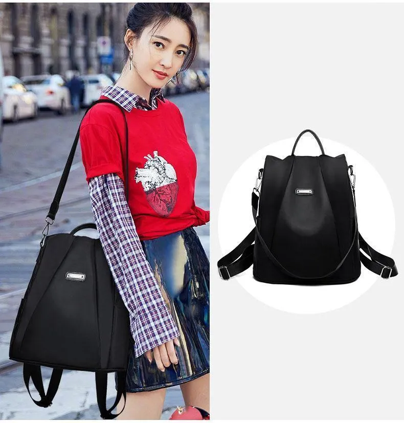 Women's Anti-theft Oxford Backpack - Water Resistant