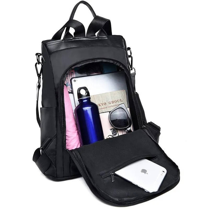 Women's Anti-theft Oxford Backpack - Water Resistant